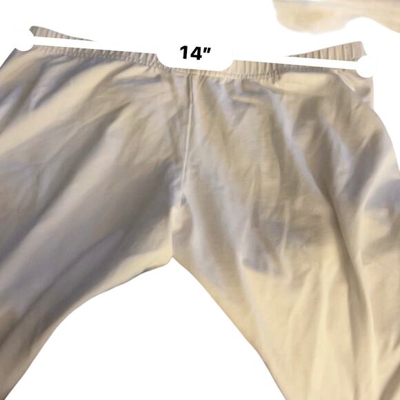 J Jill Pima Capri Leggings Women’s Medium White Pull-On Elastic Waist Pants - Picture 6 of 10